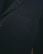 “Salvatore Ferragamo” 80’s-90’s Gancini buckle virgin wool knit jacket