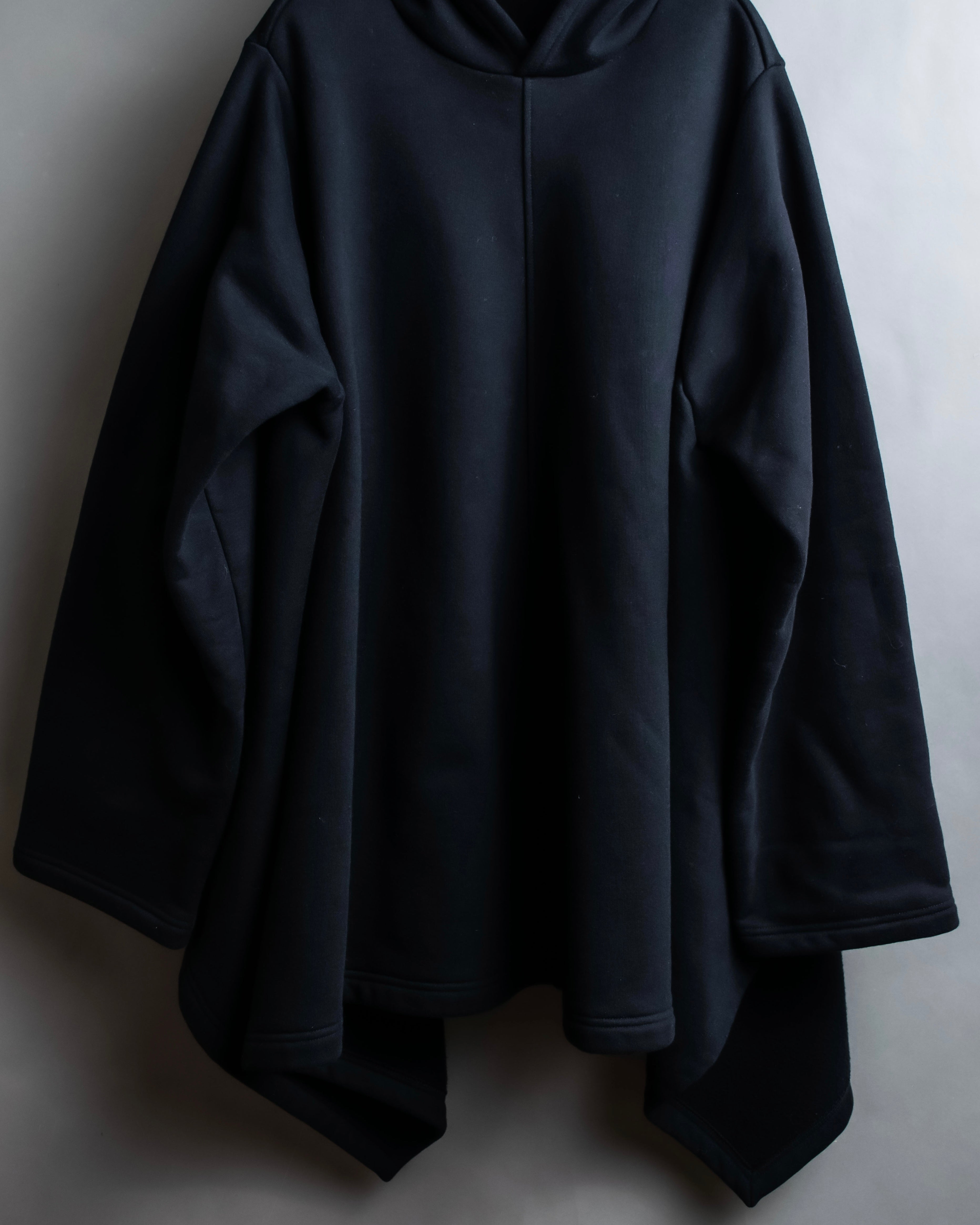 "BALENCIAGA" Oversized poncho flare silhouette hoodie
