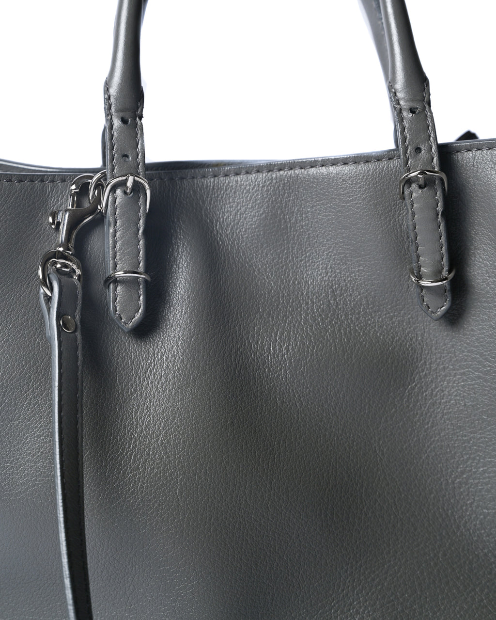 BALENCIAGA/ “Papier A6 ” Zip Around 2 Way Handbag Gray