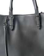 BALENCIAGA/ “Papier A6 ” Zip Around 2 Way Handbag Gray