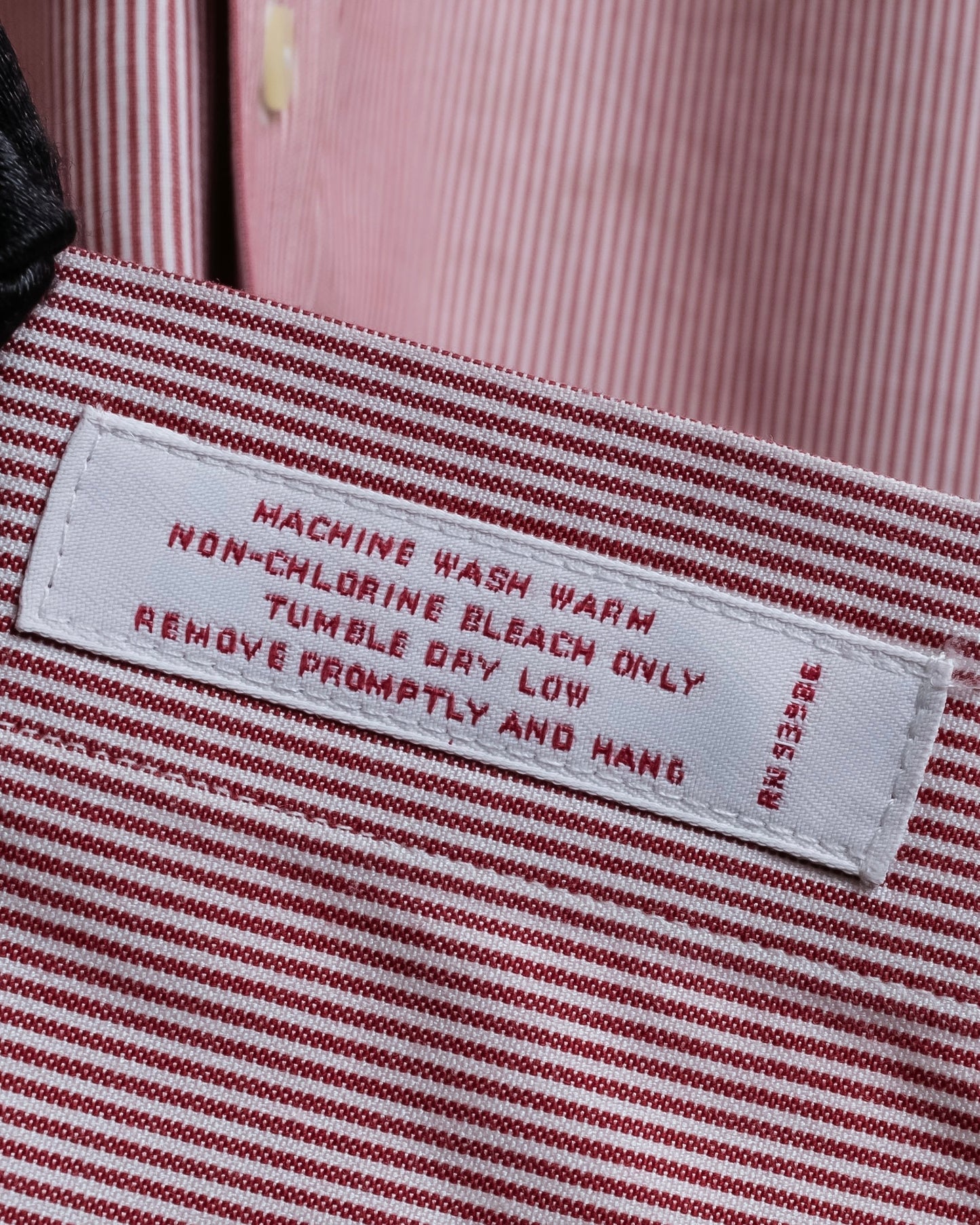 "BROOKS BROTHERS" Ultra thin stripe button down colour oversized shirt