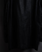 "HUGO BOSS" Oversized calf leather tailored jacket