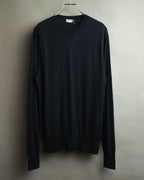 "DIOR" 2010's Minimal bee embroidered wool crewneck sweater