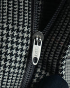 -MOOD MILLÉSIMES- 80’s-90’s Prince of Wales check wool double-breasted setup suit