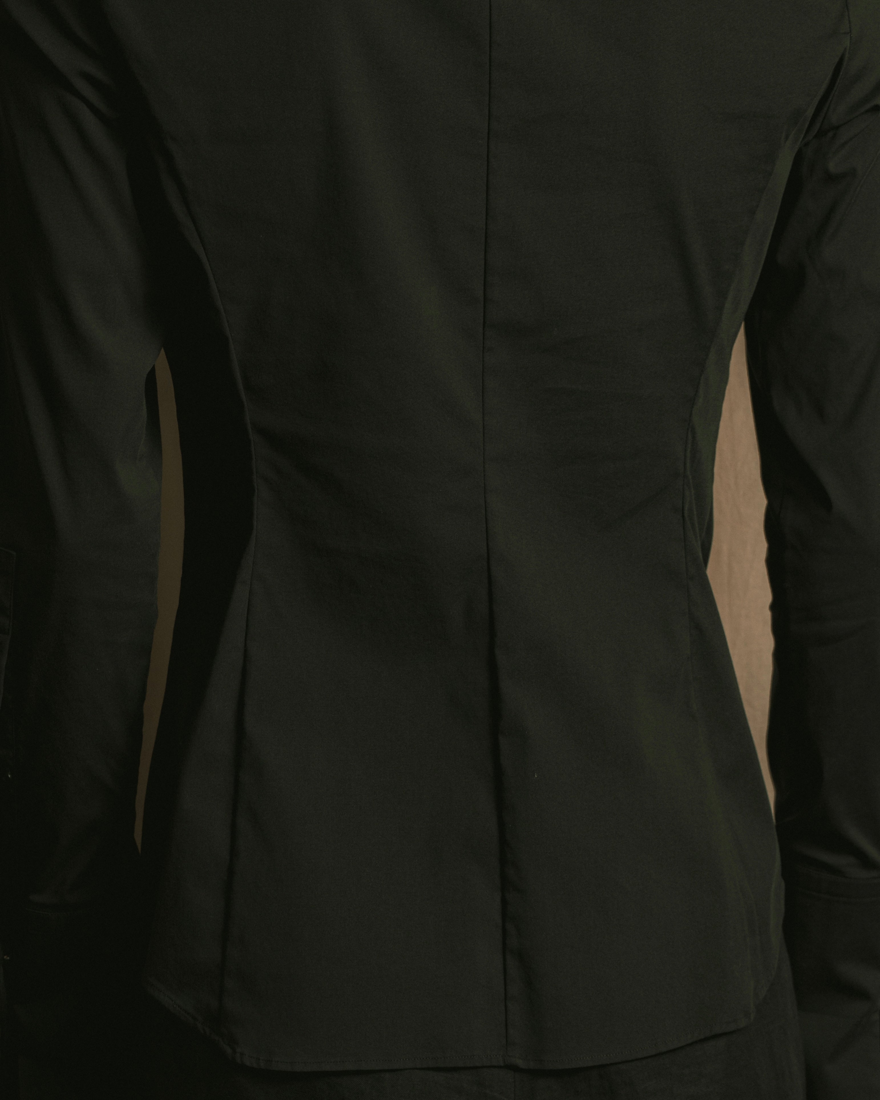 “BURBERRY” Tuxedo bib detail dress shirt