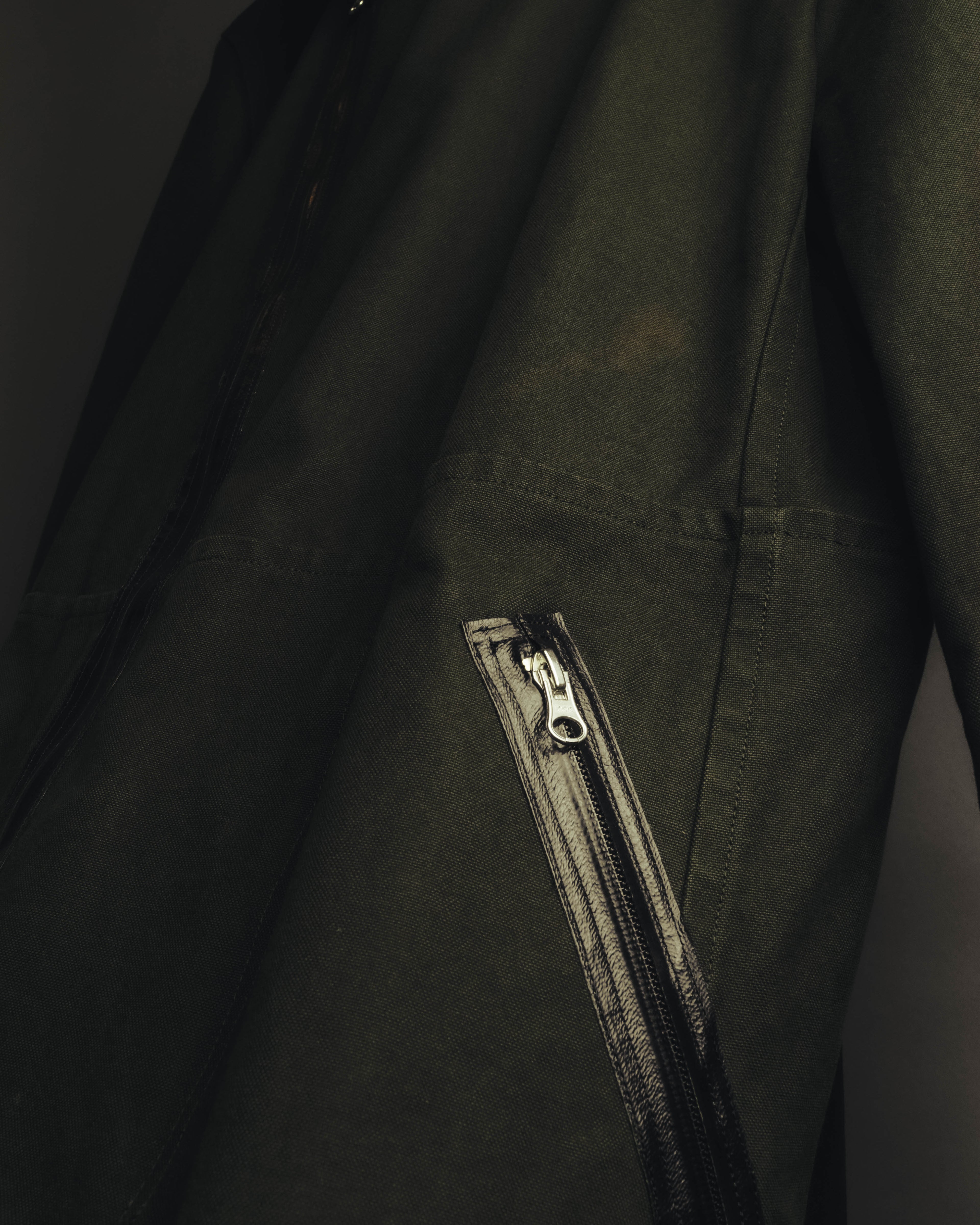 -SPECIAL- "COMME des GARÇONS HOMME" 03AW Asymmetric zip long coat