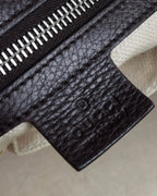 "GUCCI" GG pattern canvas leather combination boston bag