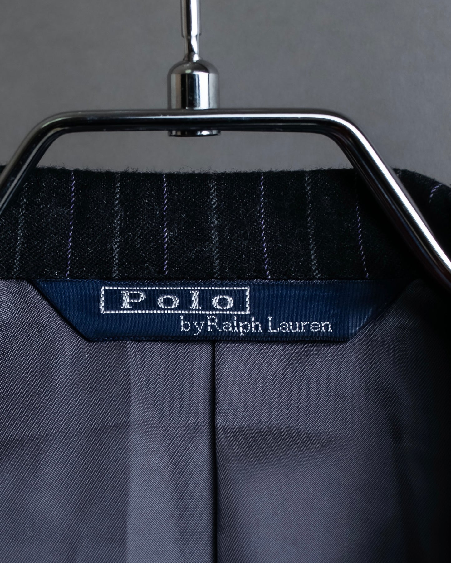 "POLO Ralph Lauren" Notch lapel tailored jacket & two-pleat slacks striped set up