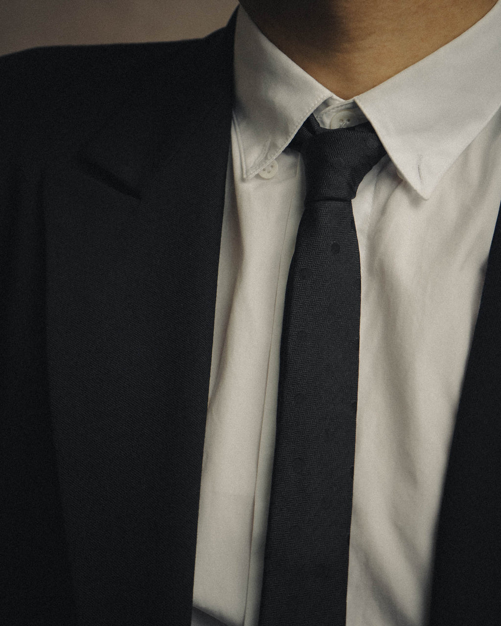 –SPECIAL– “Saint Laurent“ 2010’s-20’s Tonal dot narrow tie