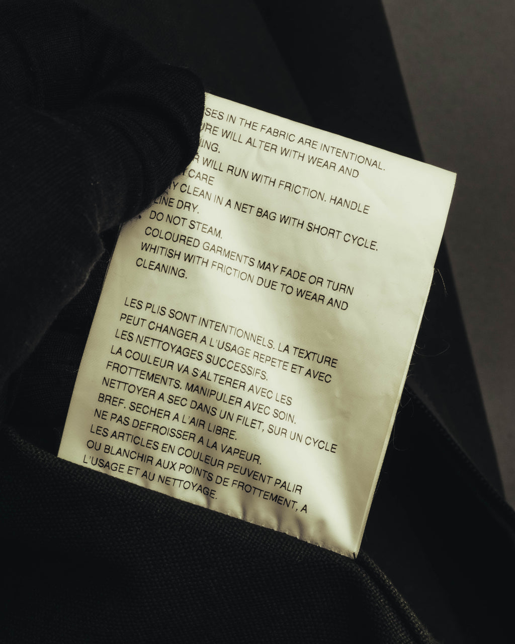-SPECIAL- "COMME des GARÇONS HOMME" 03AW Asymmetric zip long coat