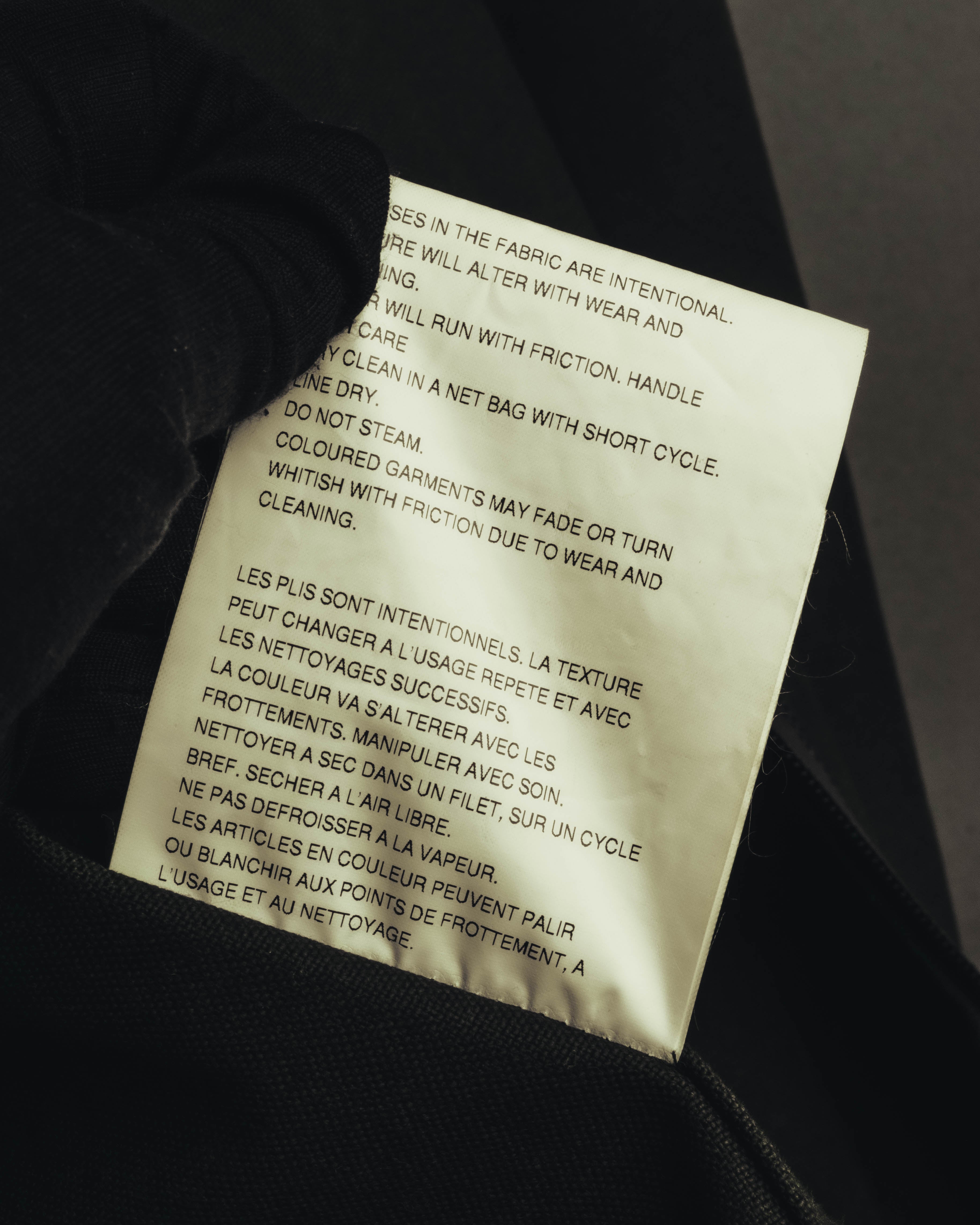 -SPECIAL- "COMME des GARÇONS HOMME" 03AW Asymmetric zip long coat
