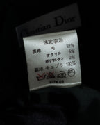 "Christian Dior" Windowpane check tailored jacket