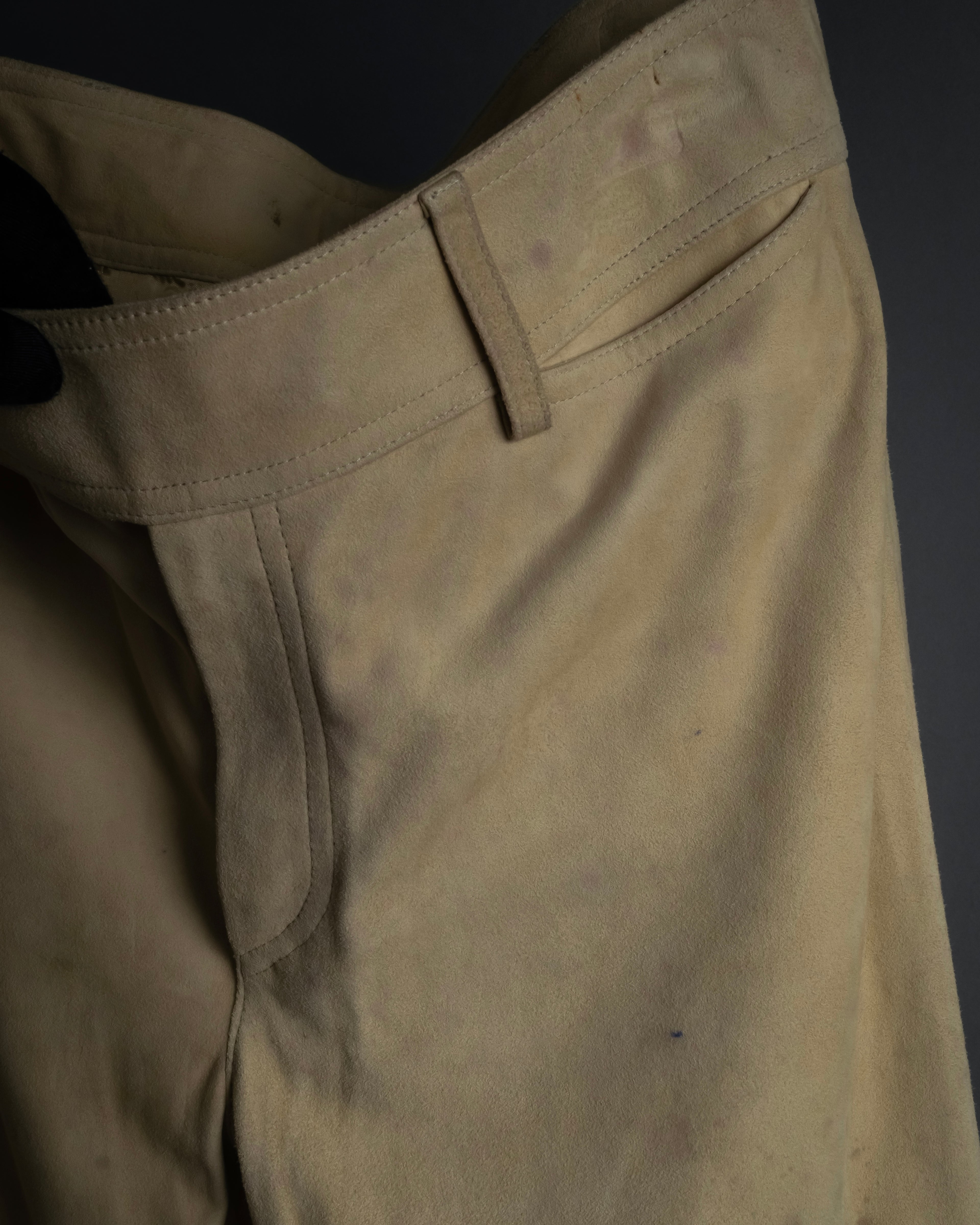 "GUCCI" Sand beige suede set up