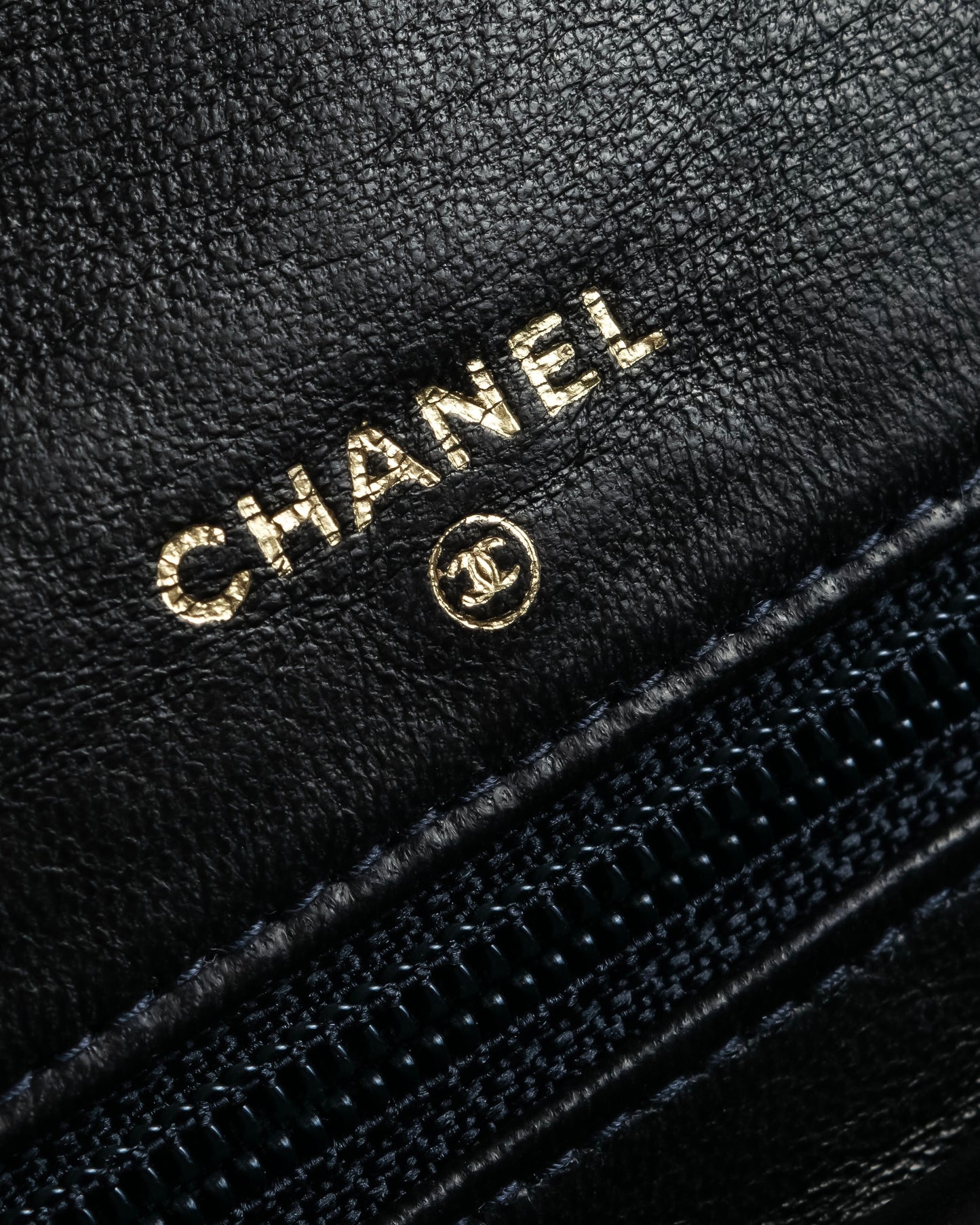 "CHANEL" Matelasse design coco mark engraved pouch