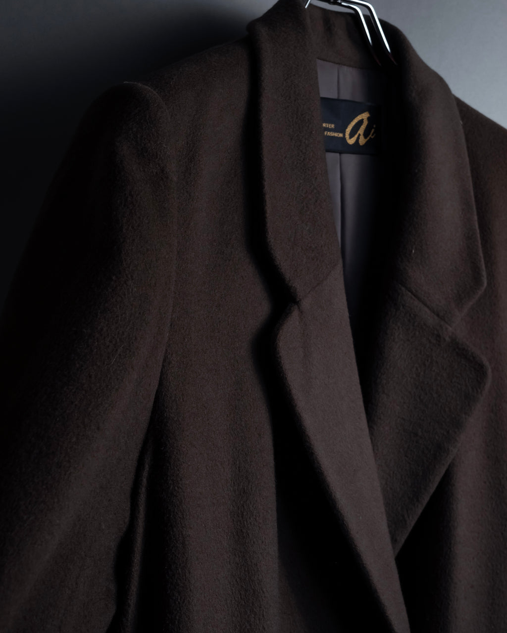 "Vintage 100% pure cashmere long chester coat"