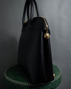 "Salvatore Ferragamo" 90's Animal motif studs design leather bag