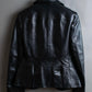 "BURBERRY" 100% cow leather Military pocket details short length jacket