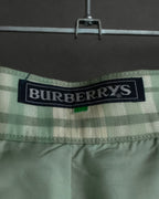 "BURBERRYS" Mint green check pattern skirt type set up