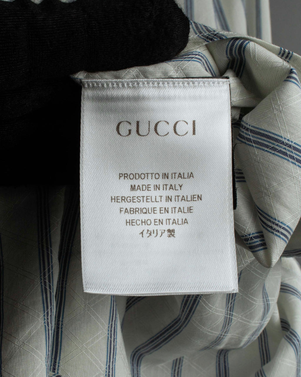 "GUCCI" Diamond jacquard striped shirt