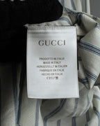 "GUCCI" Diamond jacquard striped shirt