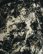 "Christian Dior" 80's-90's Artful abstract silk scarf