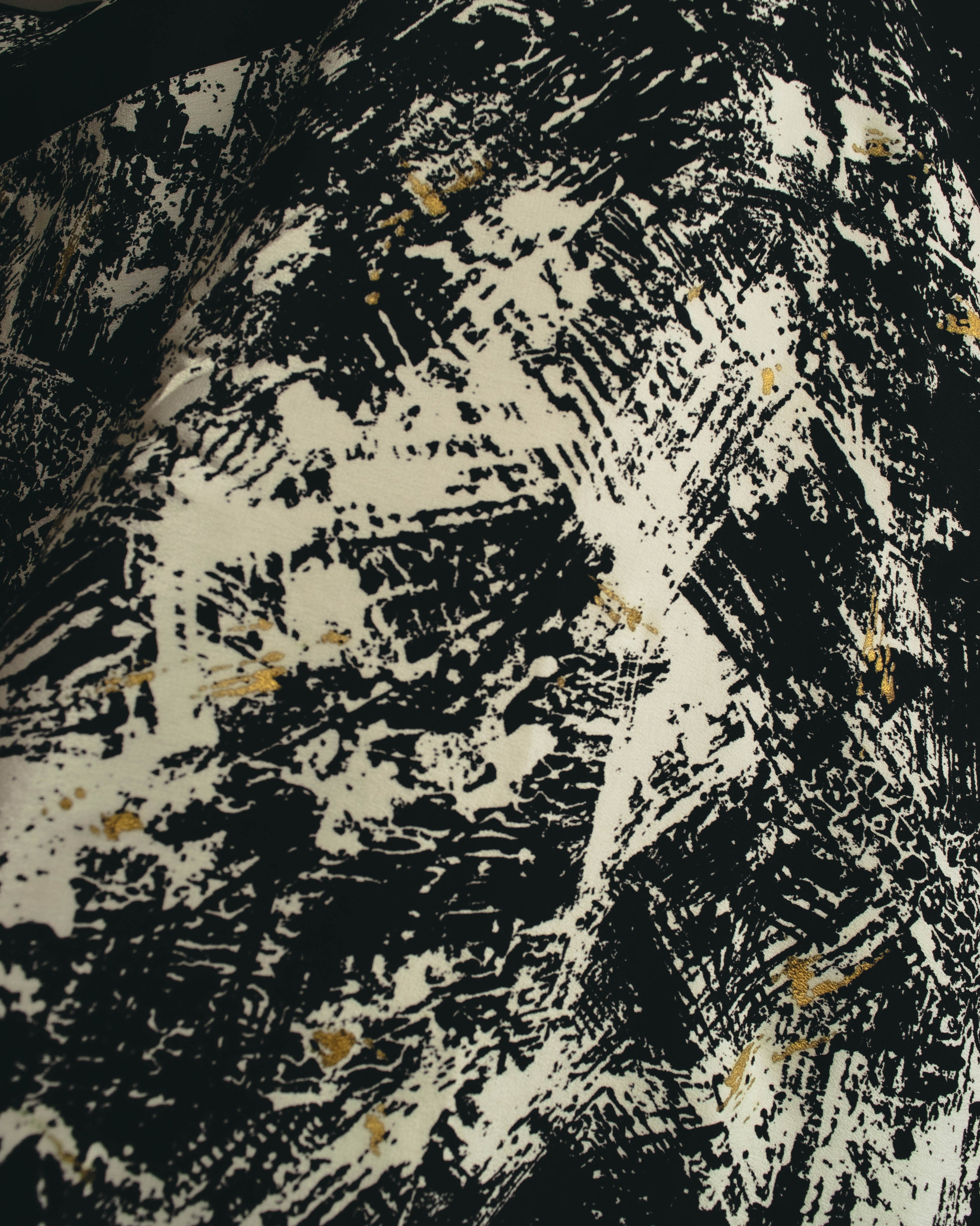 "Christian Dior" 80's-90's Artful abstract silk scarf