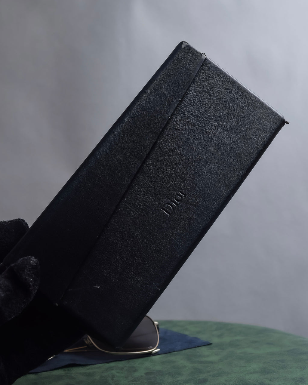 "Christian Dior" Square frame metal temple sunglasses