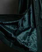 "PRADA" Stitching design suede belted coat