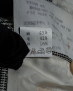 "HERMES" 90’s belvest silk wool linen peak lapel tailored jacket