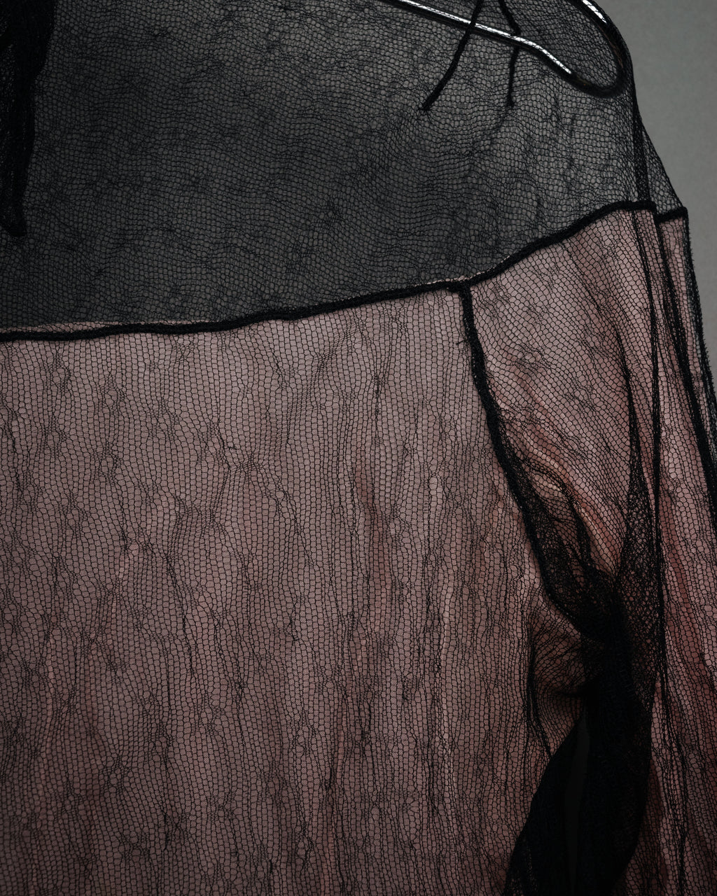 -SPECIAL- “CHANEL” 2014-2019 Sheer lace bow blouse