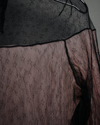 -SPECIAL- “CHANEL” 2014-2019 Sheer lace bow blouse