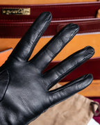 "HERMES" Kelly padlock motif leather gloves