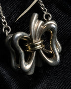 "Tiffany & Co." Silver 925 ribbon motif necklace