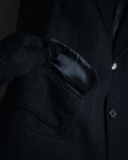 "HERMES" 90’s cashmere blend heritage vip limited tailored jacket