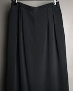 “Christian Dior” 80’s-90’s Silk draped long skirt