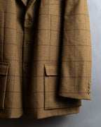 "THE HOUSE OF BRUAR" Check pattern out pocket design 2way tailored jacket