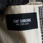 "RAF SIMONS" 20-21AW Glen check pattern tailored shape coat