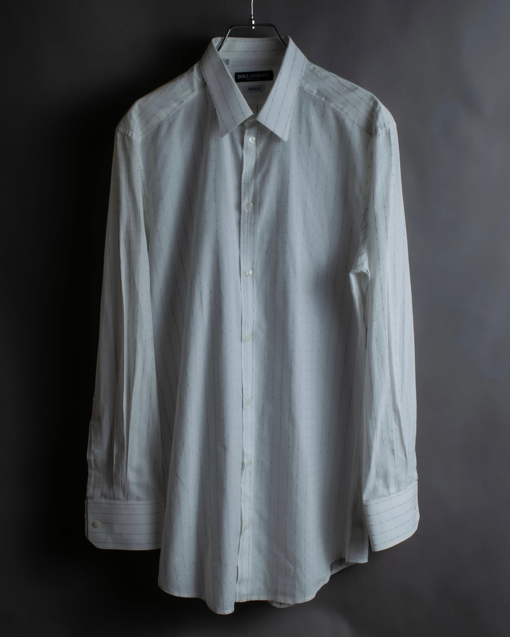 "Dolce & Gabbana" Grid stitch broadcloth shirt