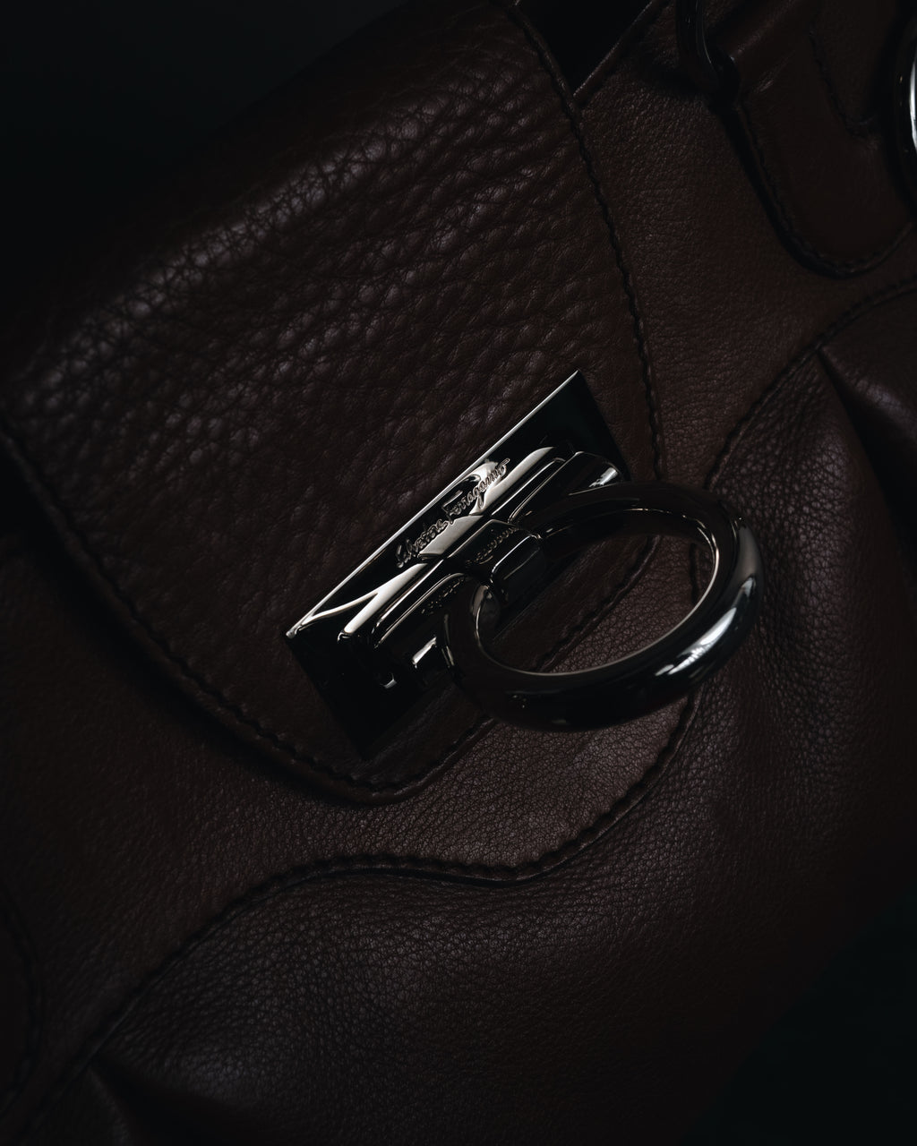 "Salvatore Ferragamo" 00’s Soft gathered gancini top-handle bag