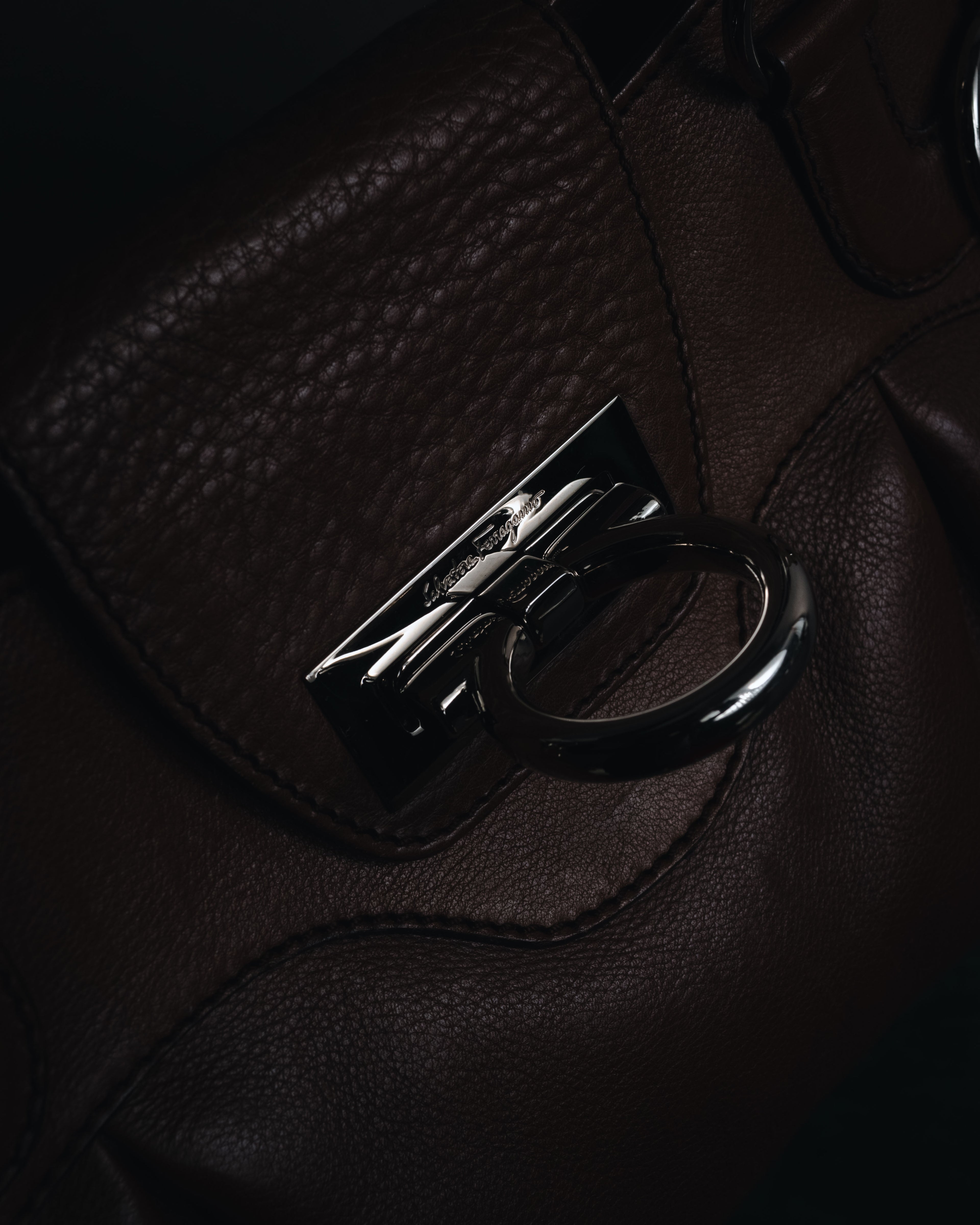 "Salvatore Ferragamo" 00’s Soft gathered gancini top-handle bag