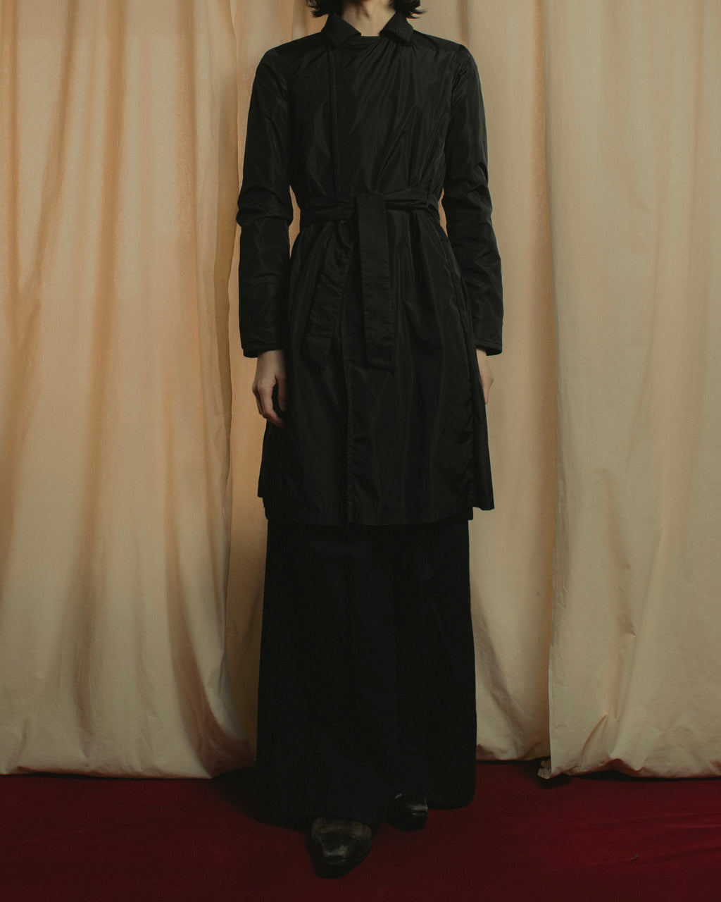 "Max Mara" Reversible belted collar coat