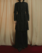 "Max Mara" Reversible belted collar coat