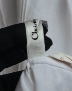 -SPECIAL- “Christian Dior” 90’s-00’s pleated bib dress shirt