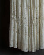 "YOHJI YAMAMOTO" 1992SS eyelet cutwork lace design long skirt