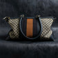 "GUCCI" Diamante pattern one handle canvas bag