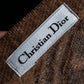 "Christian Dior" Jacquard paisley pattern fringe stole