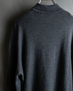 "JIL SANDER" Polo collar design wool knit pullover