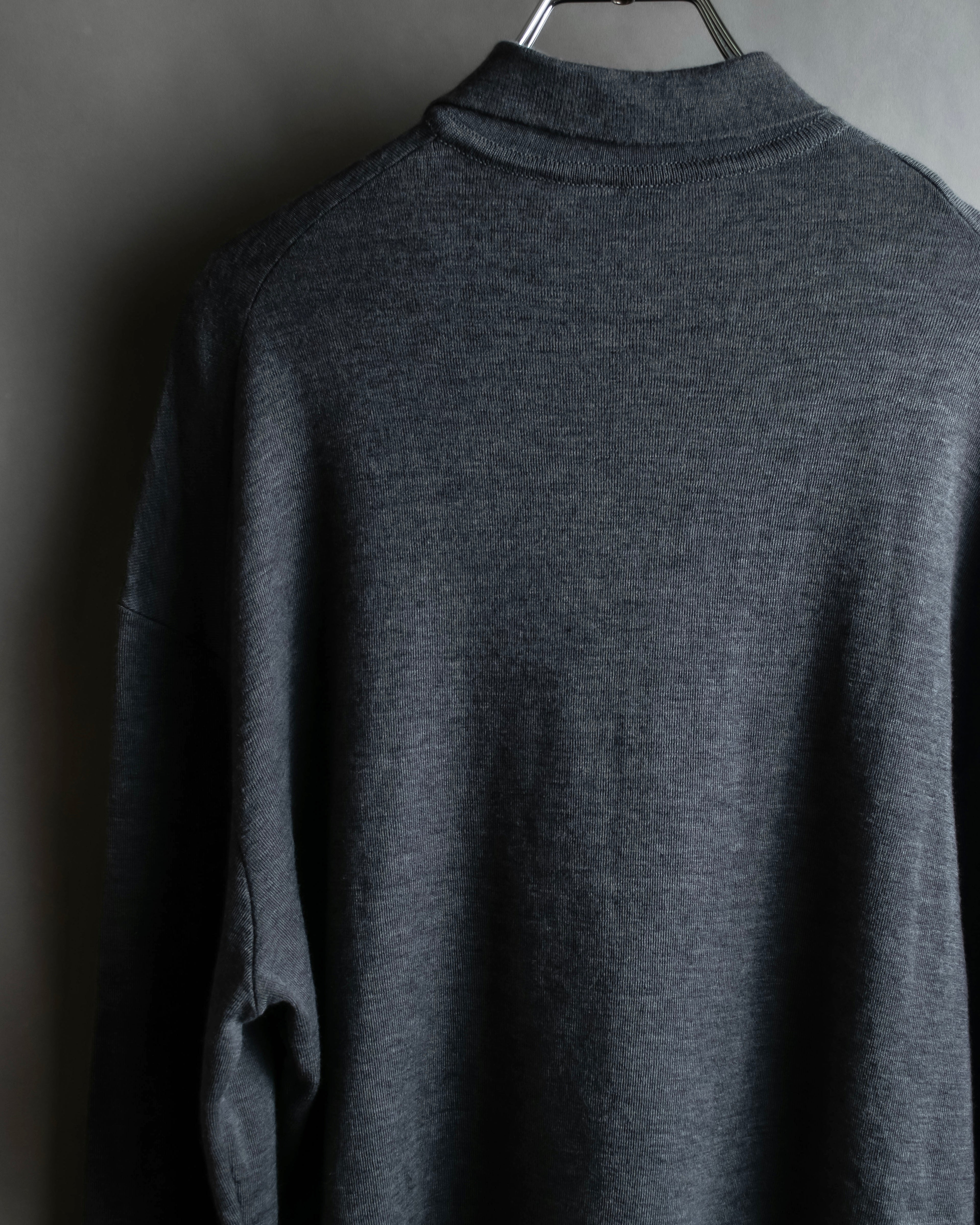 "JIL SANDER" Polo collar design wool knit pullover