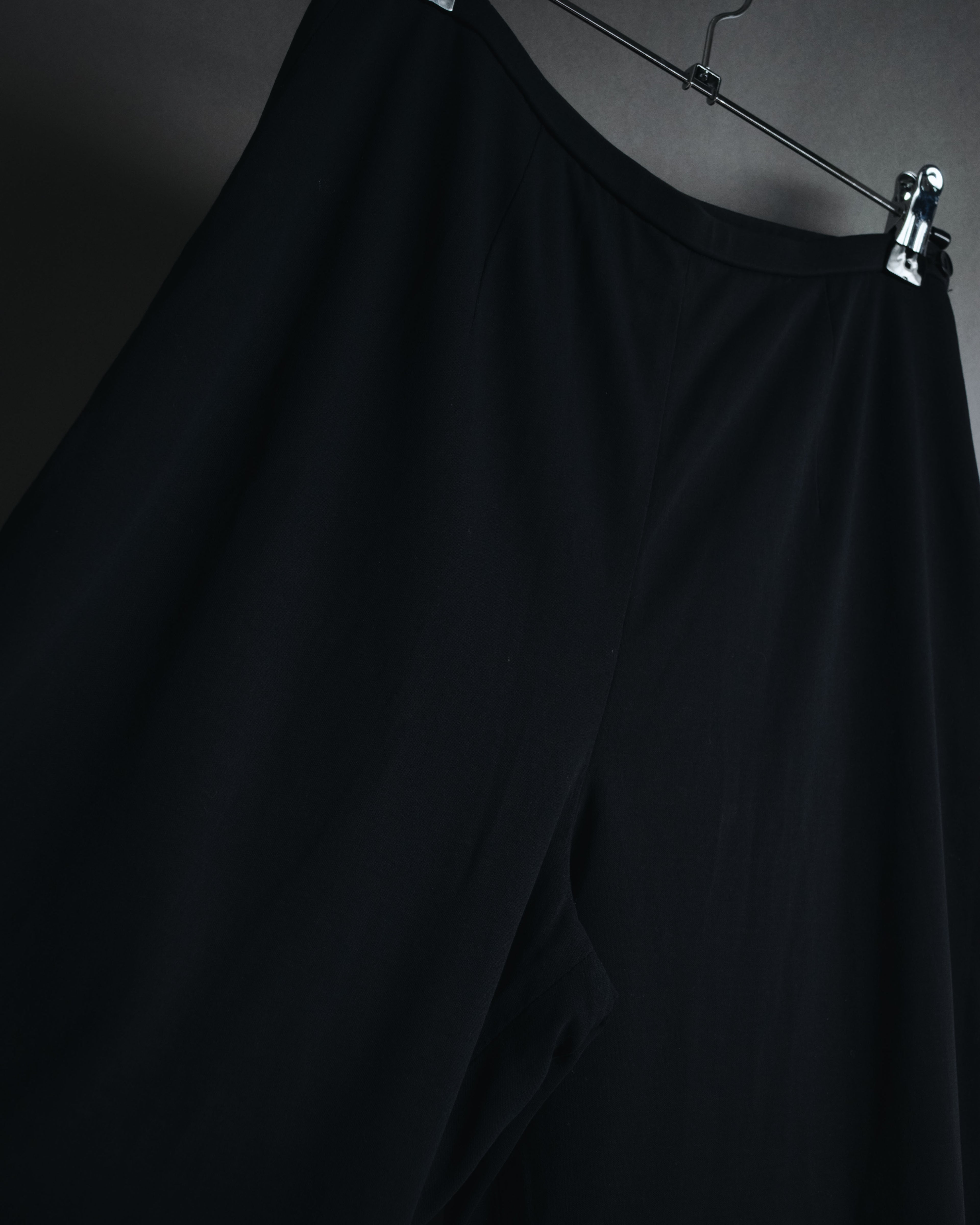 "YVES SAINT LAURENT" Elegant draped tailored slacks