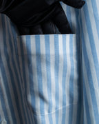 "Vintage light blue striped button-down shirt"